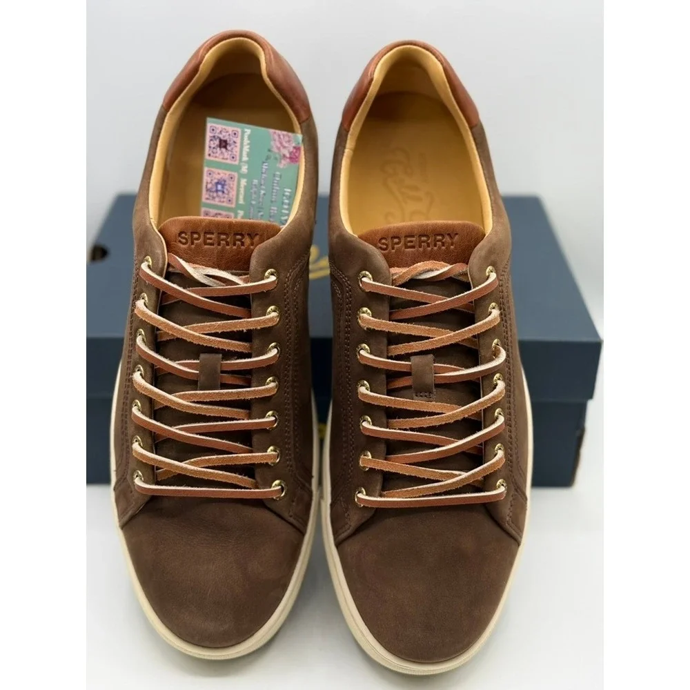 Sperry‎ Gold Cup Richfield LTT Brown Nubuck Leather Sneakers Mens Size 10.5